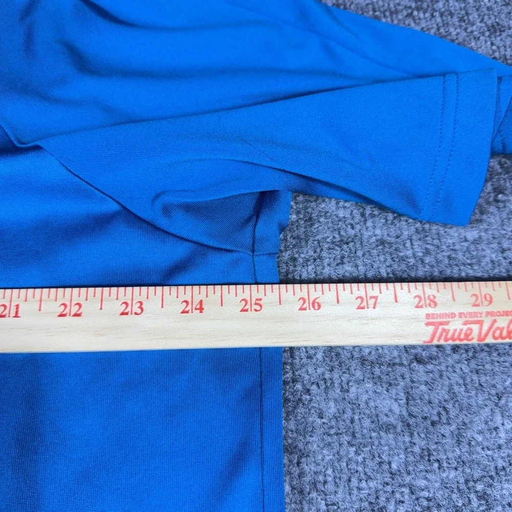 Adidas Golf Mens XL Blue Quarter Zip Polo Shirt